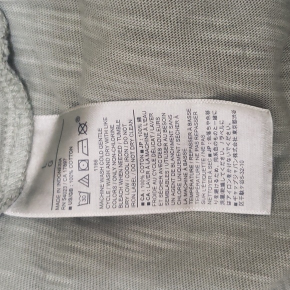 NWT Mens Casual Banana Republic Mediumweight Comfortable 100% Cotton V-neck Tee - Picture 7 of 7